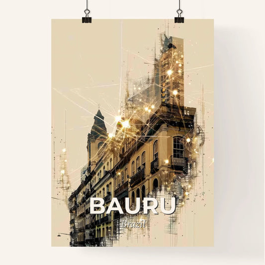 Bauru Brazil Skyline Panorama Poster Poster