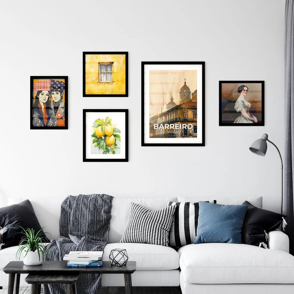 Barreiro: Colorful City Skyline Fantasy Composite Wall Art