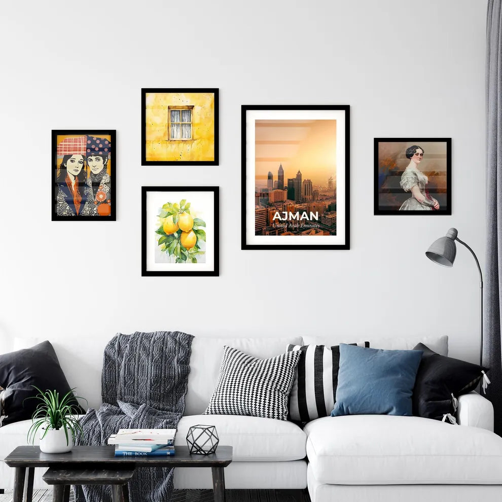 Ajman City Skyline Poster: Vibrant Local Beauty Wall Art