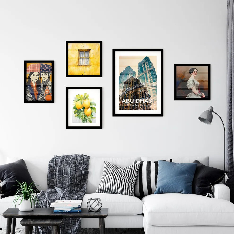 Abu Dhabi City Skyline Art Print Wall Art