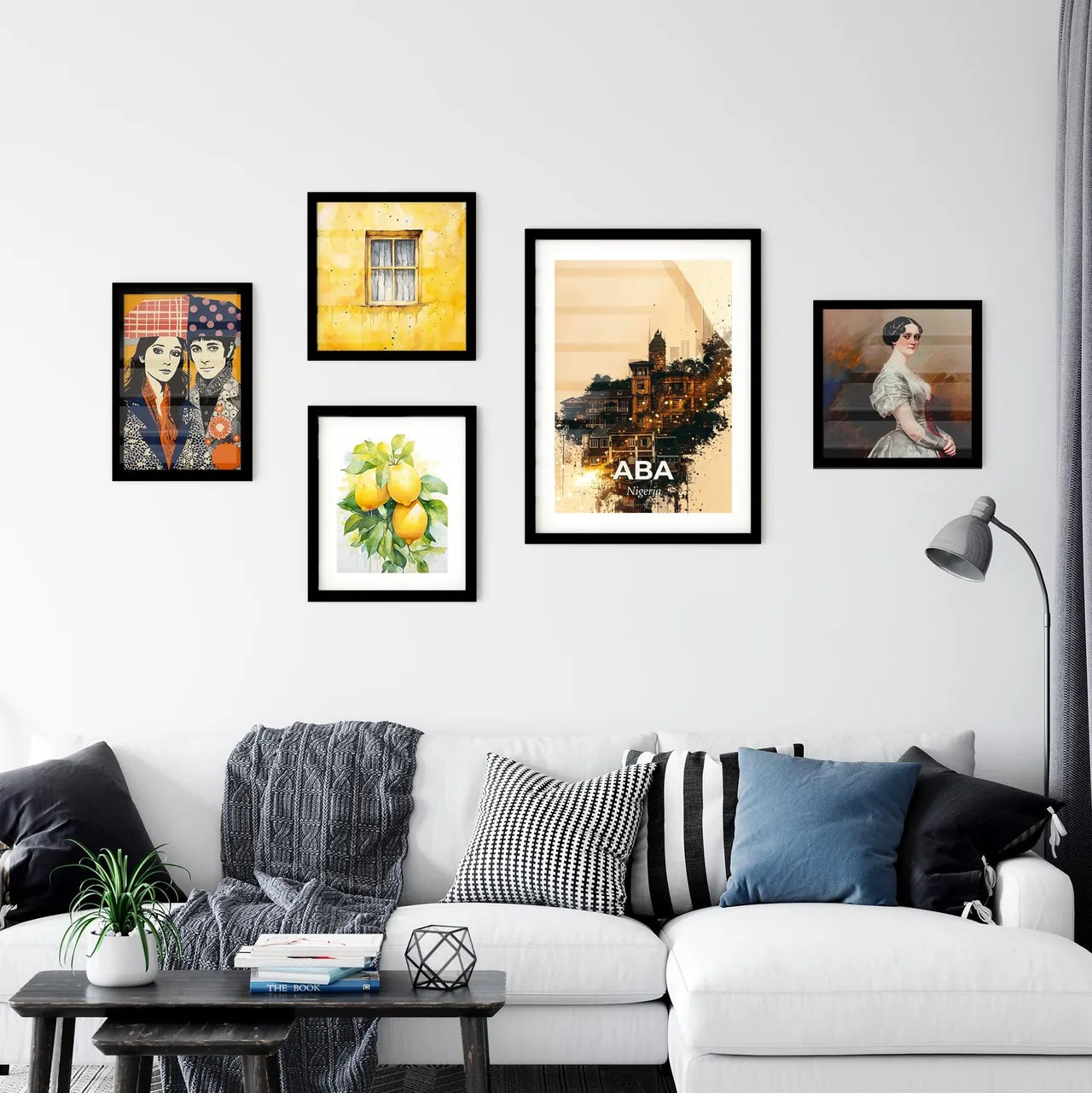 Aba Nigeria Skyline City Architecture Poster Wall Art