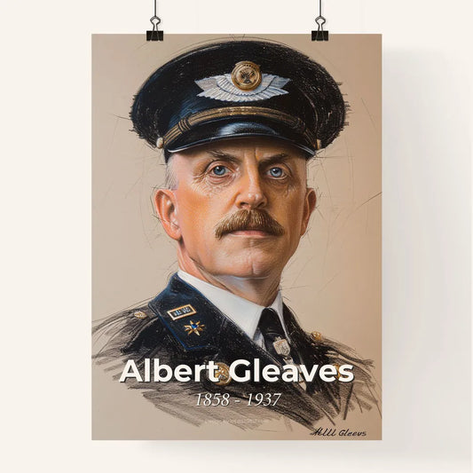 Elegant Portrait of Admiral Albert Gleaves Poster