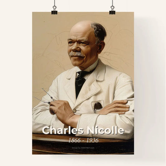 Elegant Portrait of Charles Nicolle Poster