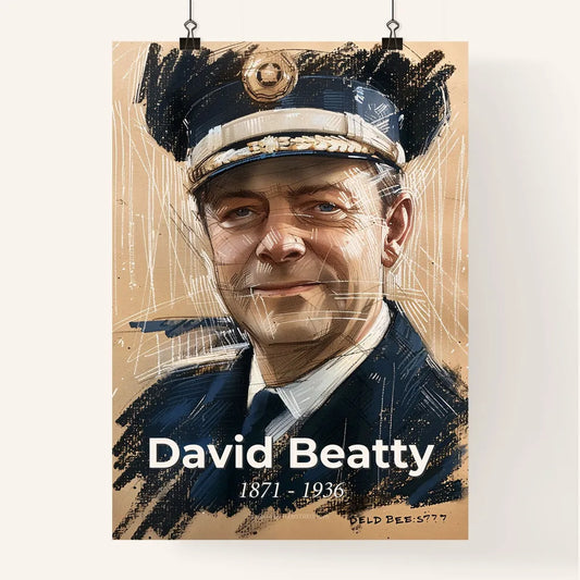 Elegant Portrait of Admiral David Beatty Poster