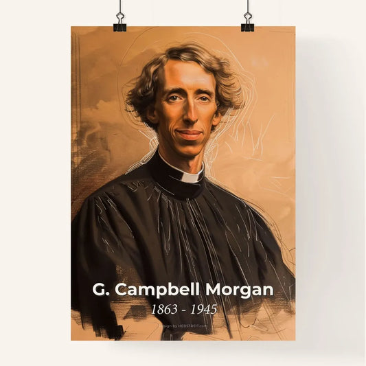 Radiant Portrait of G. Campbell Morgan Poster