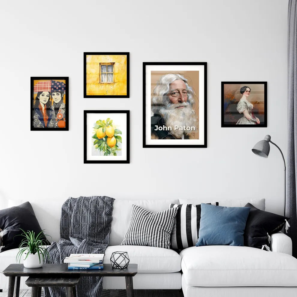 Radiant Portrait of John Paton Wall Art