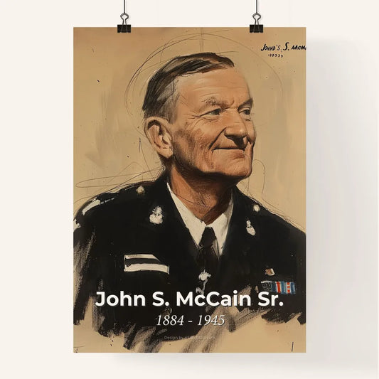 Iconic Portrait of Admiral Poster