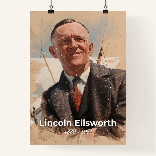 Elegant Portrait of Lincoln Ellsworth Poster