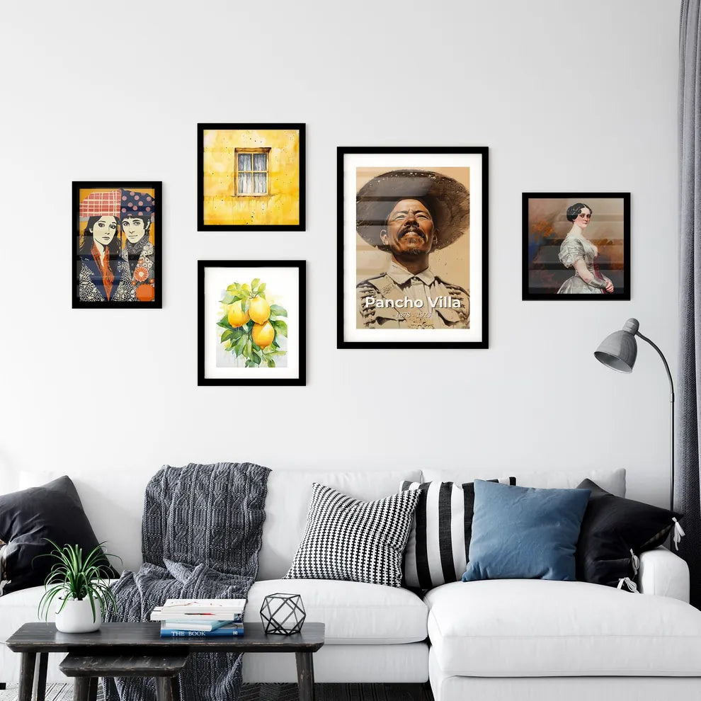 Vibrant Pancho Villa Portrait Wall Art