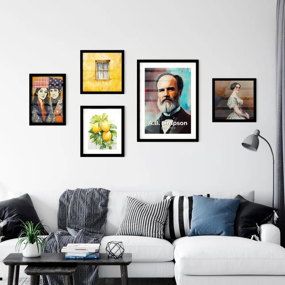 Portrait of A.B. Simpson Wall Art