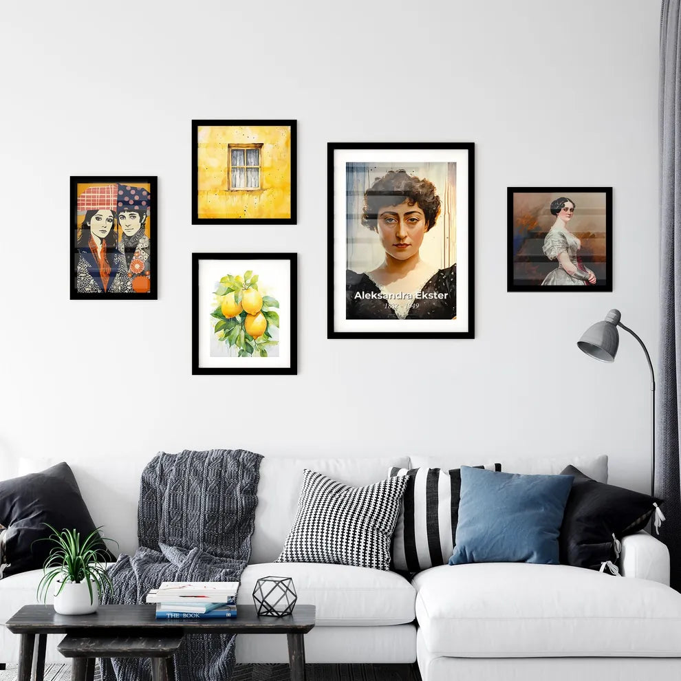 Portrait of Aleksandra Ekster Wall Art