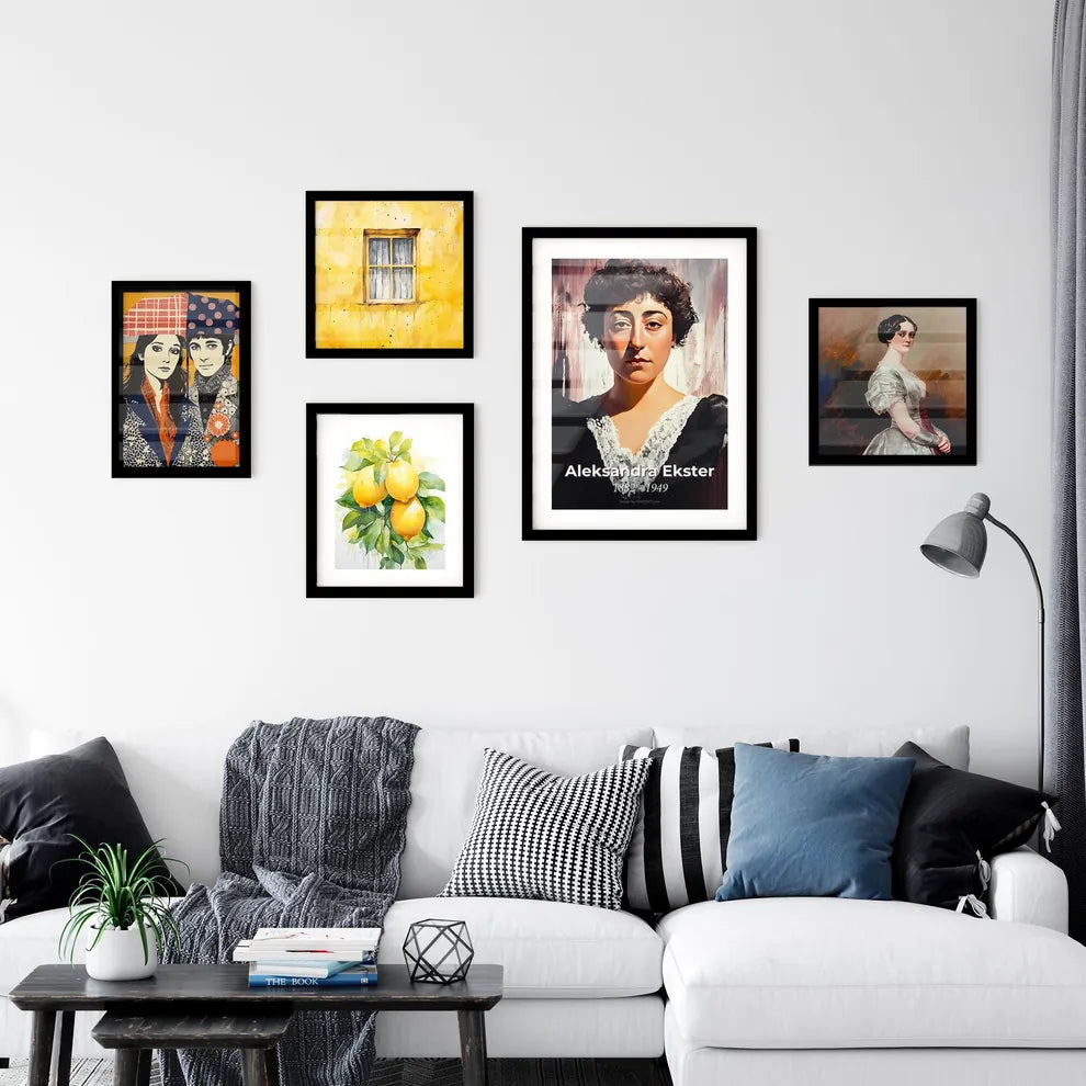 Portrait of Aleksandra Ekster Wall Art