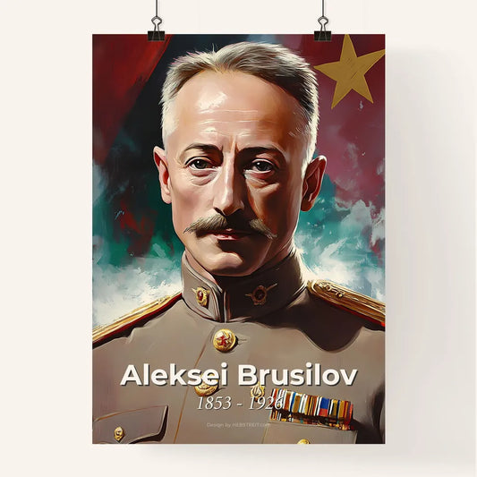 Portrait of Aleksei Brusilov Poster