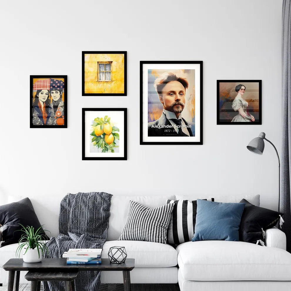 Portrait of Alexander Scriabin Wall Art