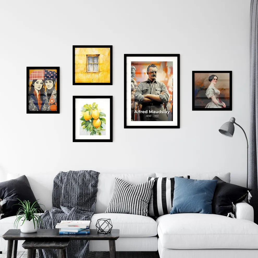 Portrait of Alfred Maudslay Wall Art