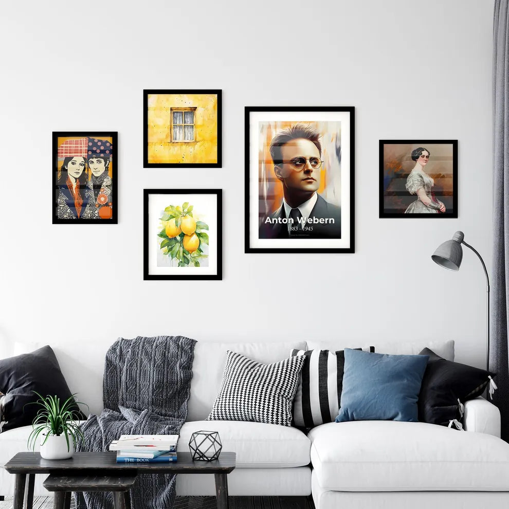 Portrait of Anton Webern Wall Art