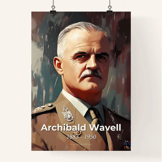 Portrait of Archibald Wavell Poster