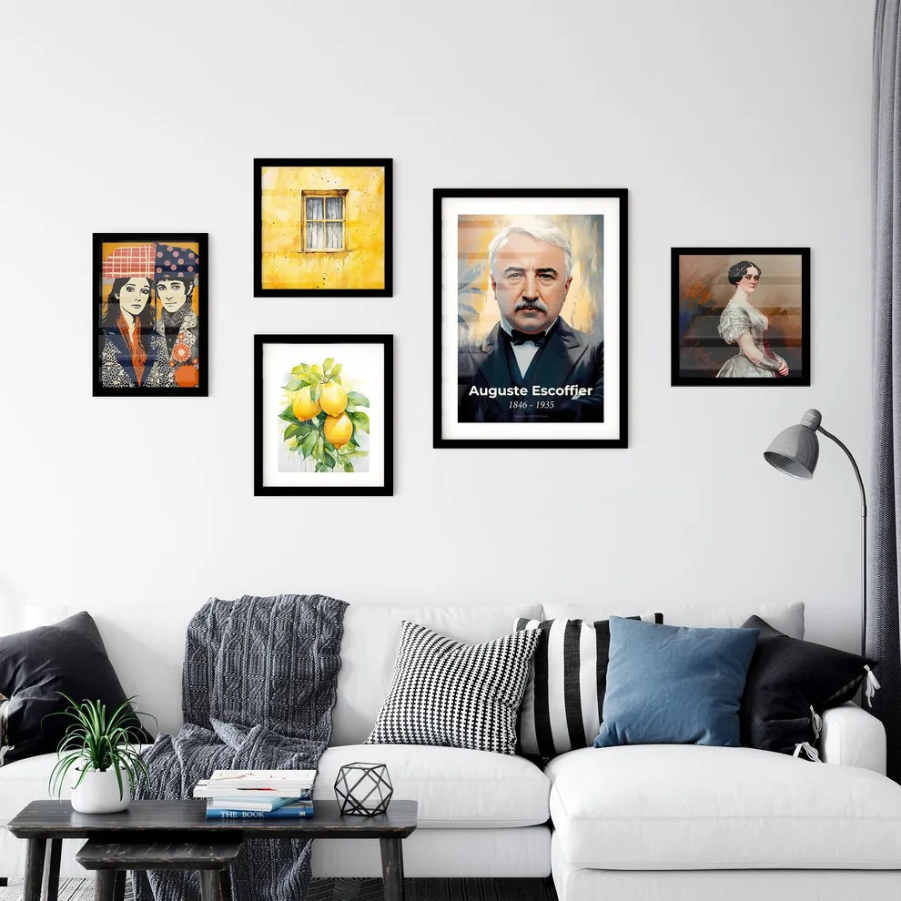 Portrait of Auguste Escoffier Wall Art