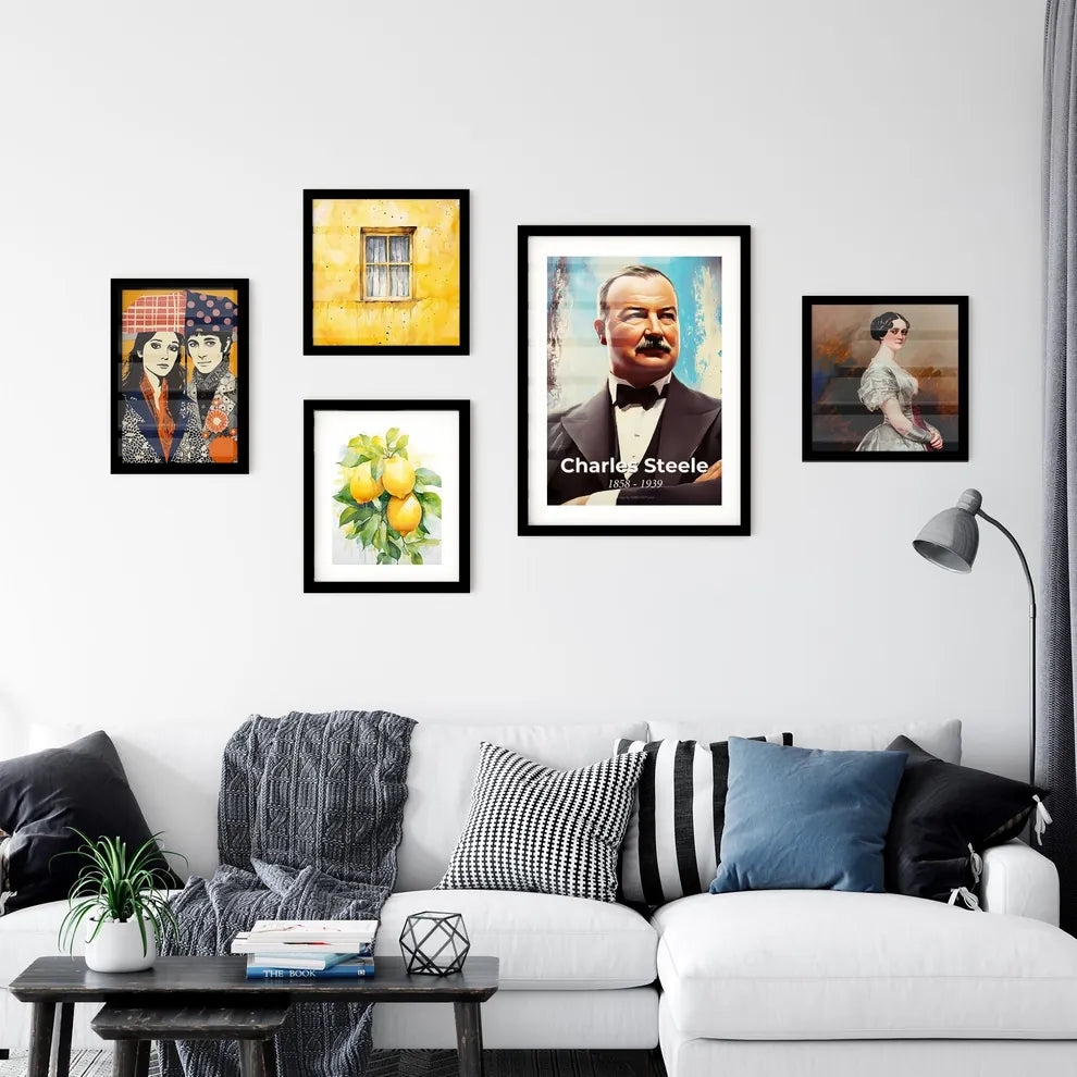 Portrait of Charles Steele Wall Art