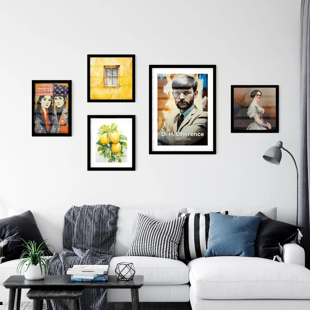 Portrait of D. H. Lawrence Wall Art