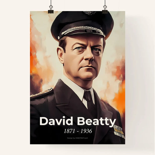 Portrait of David Beatty Poster