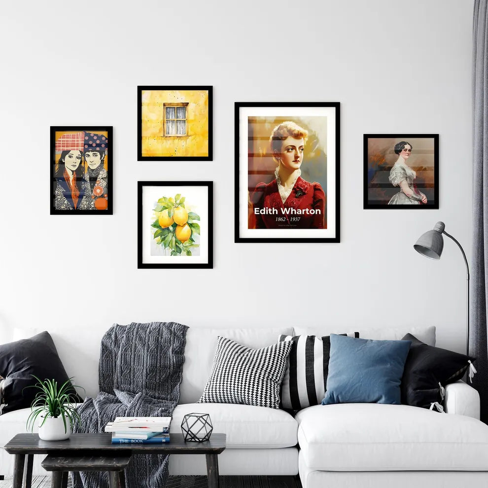 Portrait of Edith Wharton Wall Art