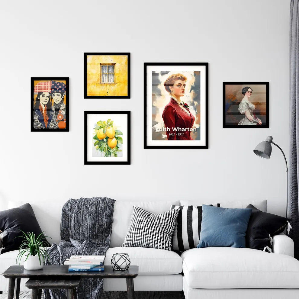 Portrait of Edith Wharton Wall Art