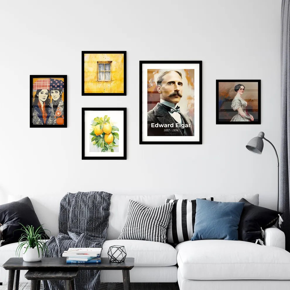 Portrait of Edward Elgar Wall Art