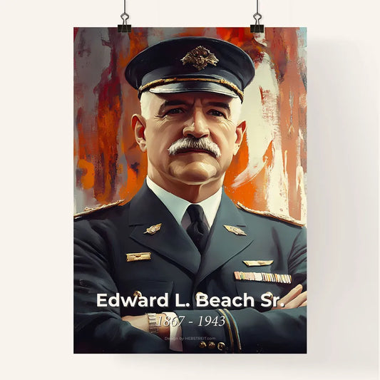 Portrait of Edward L. Beach Sr. Poster