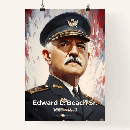 Portrait of Edward L. Beach Sr. Poster