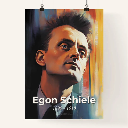 Portrait of Egon Schiele Poster