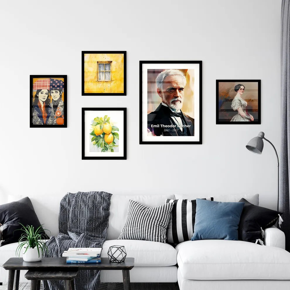 Portrait of Emil Theodor Kocher Wall Art