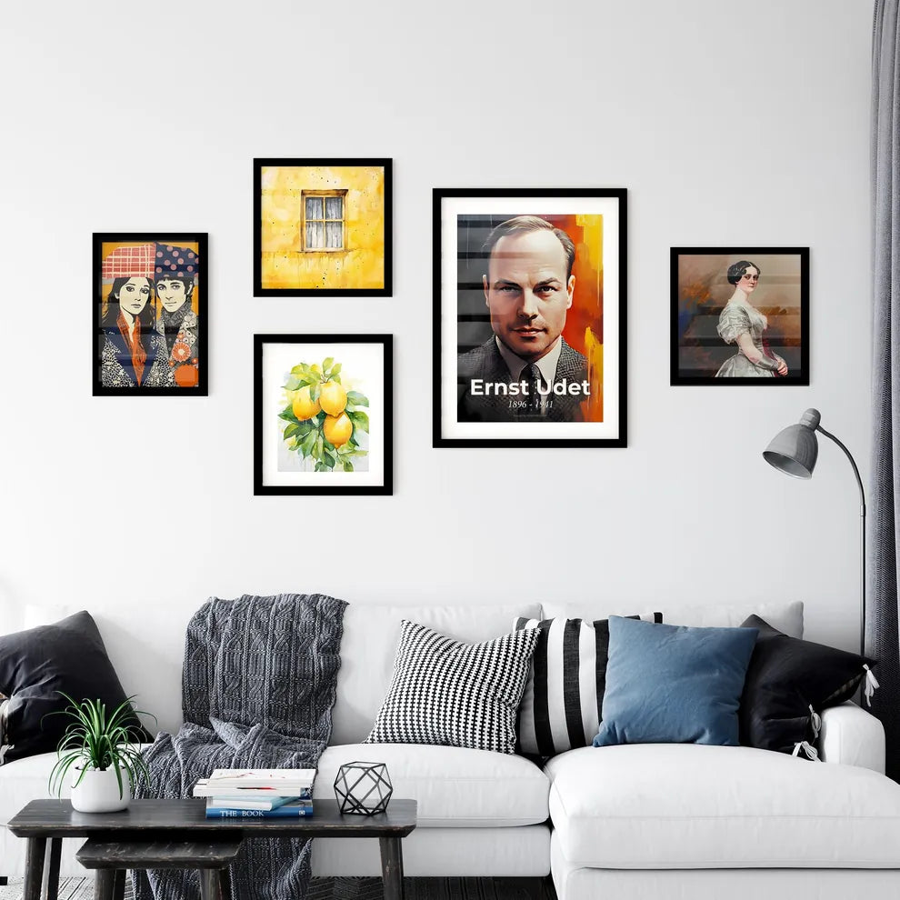 Portrait of Ernst Udet Wall Art