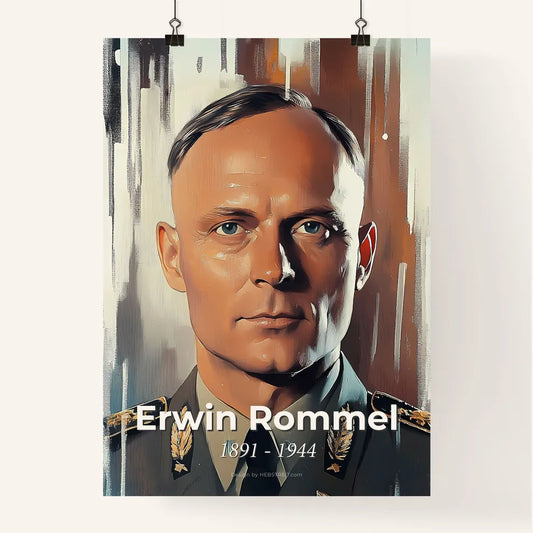 Portrait of Erwin Rommel Poster