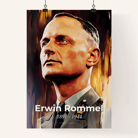 Portrait of Erwin Rommel Poster