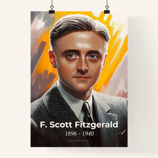 Portrait of F. Scott Fitzgerald Poster