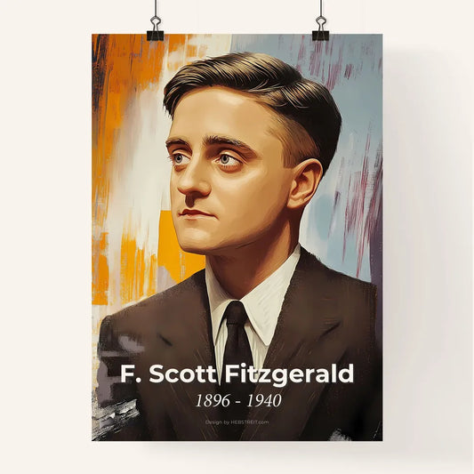 Portrait of F. Scott Fitzgerald Poster