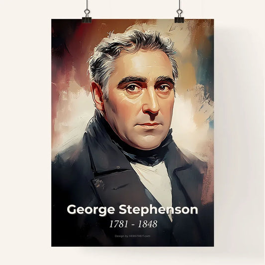 Portrait of George Stephenson Poster