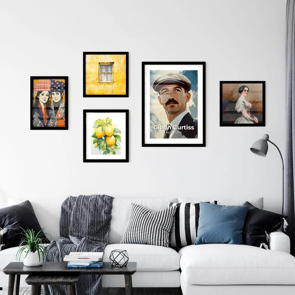 Portrait of Glenn Curtiss Wall Art