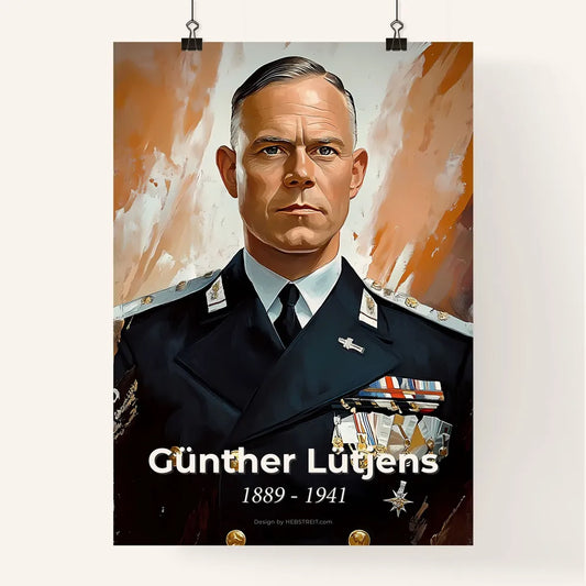 Portrait of Günther Lütjens Poster