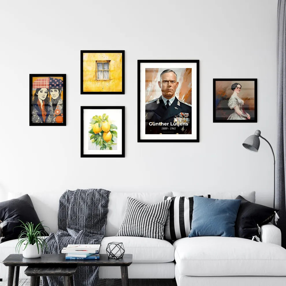 Portrait of Günther Lütjens Wall Art