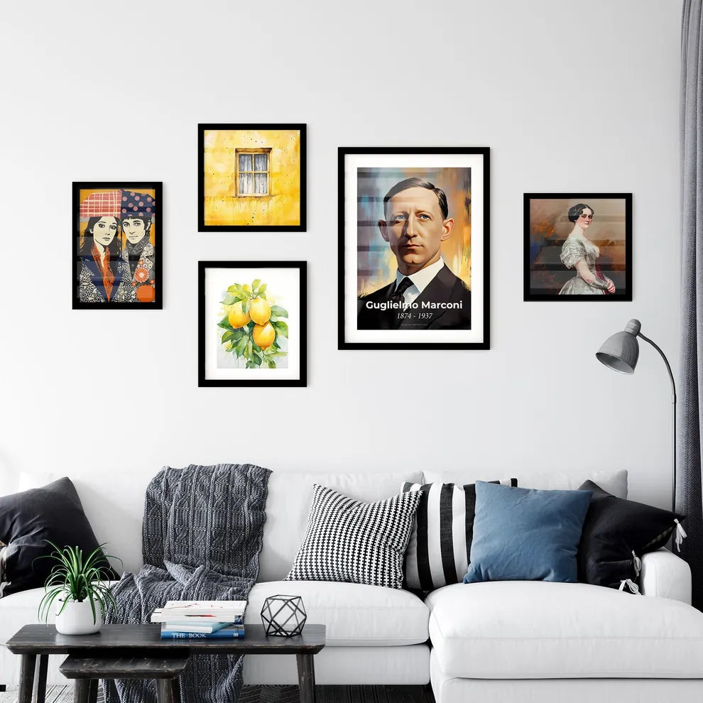 Portrait of Guglielmo Marconi Wall Art