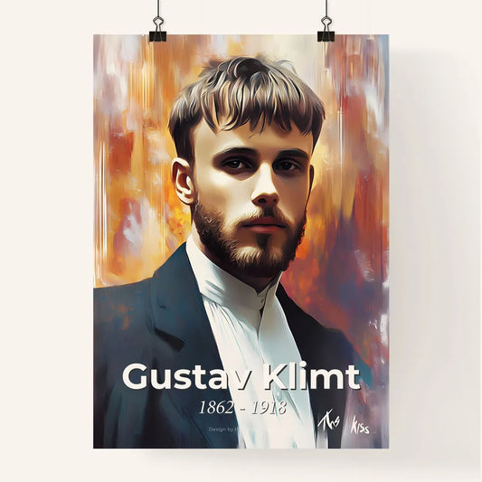 Portrait of Gustav Klimt Poster