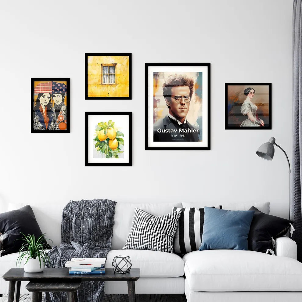 Portrait of Gustav Mahler Wall Art