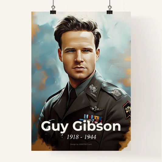 Portrait of Guy Gibson Poster
