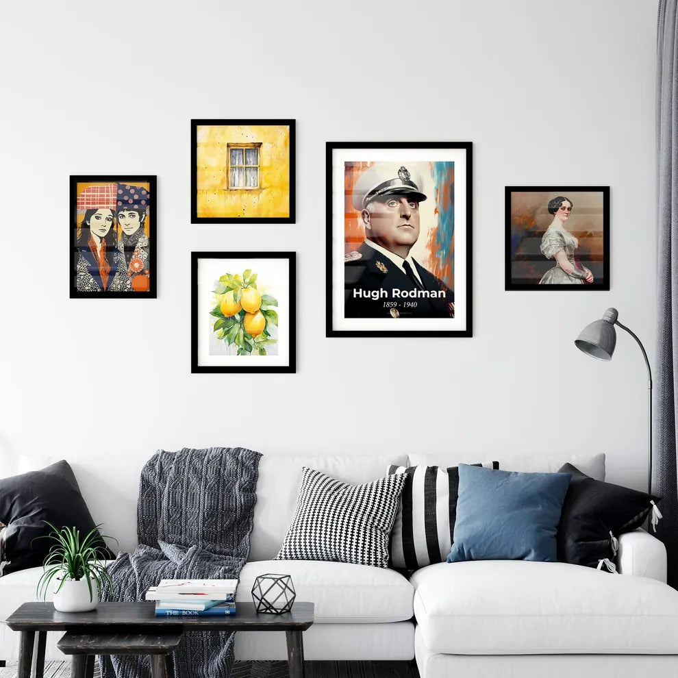 Portrait of Hugh Rodman Wall Art