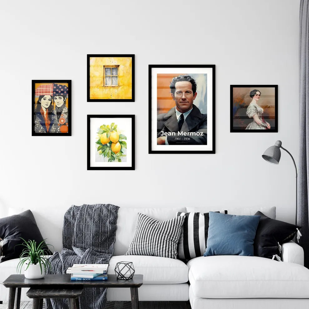 Portrait of Jean Mermoz Wall Art