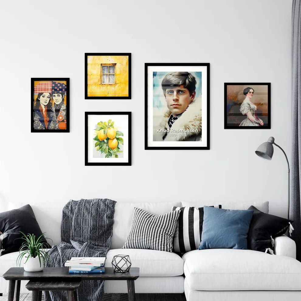 Portrait of Knud Rasmussen Art Print