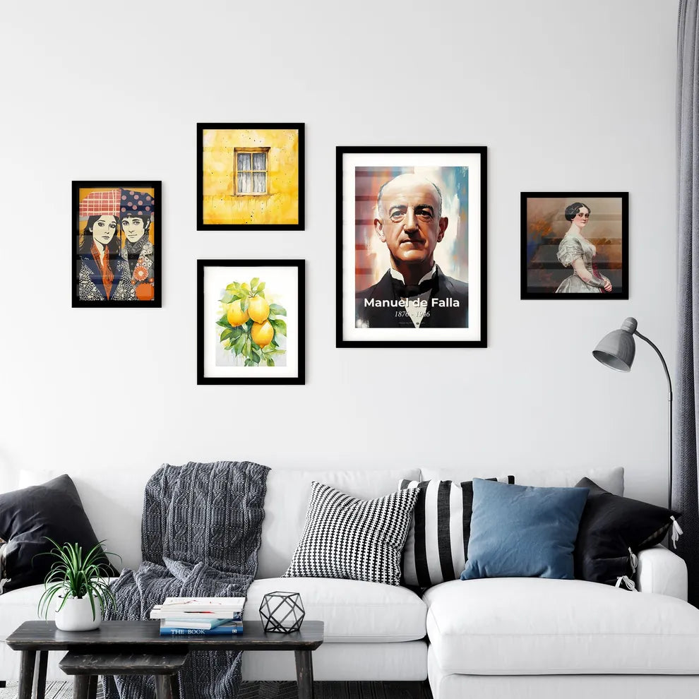 Portrait of Manuel de Falla Wall Art