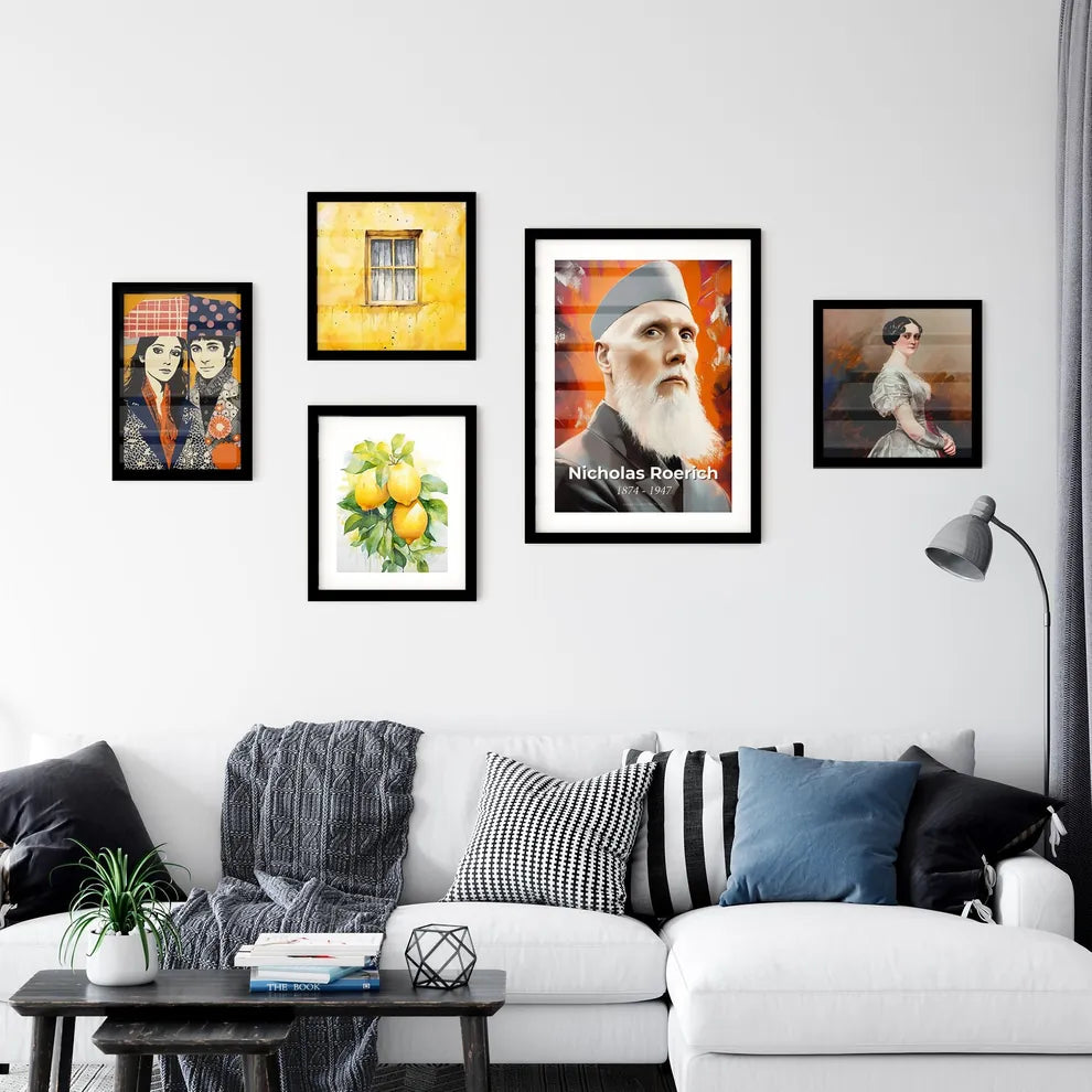 Portrait of Nicholas Roerich Wall Art